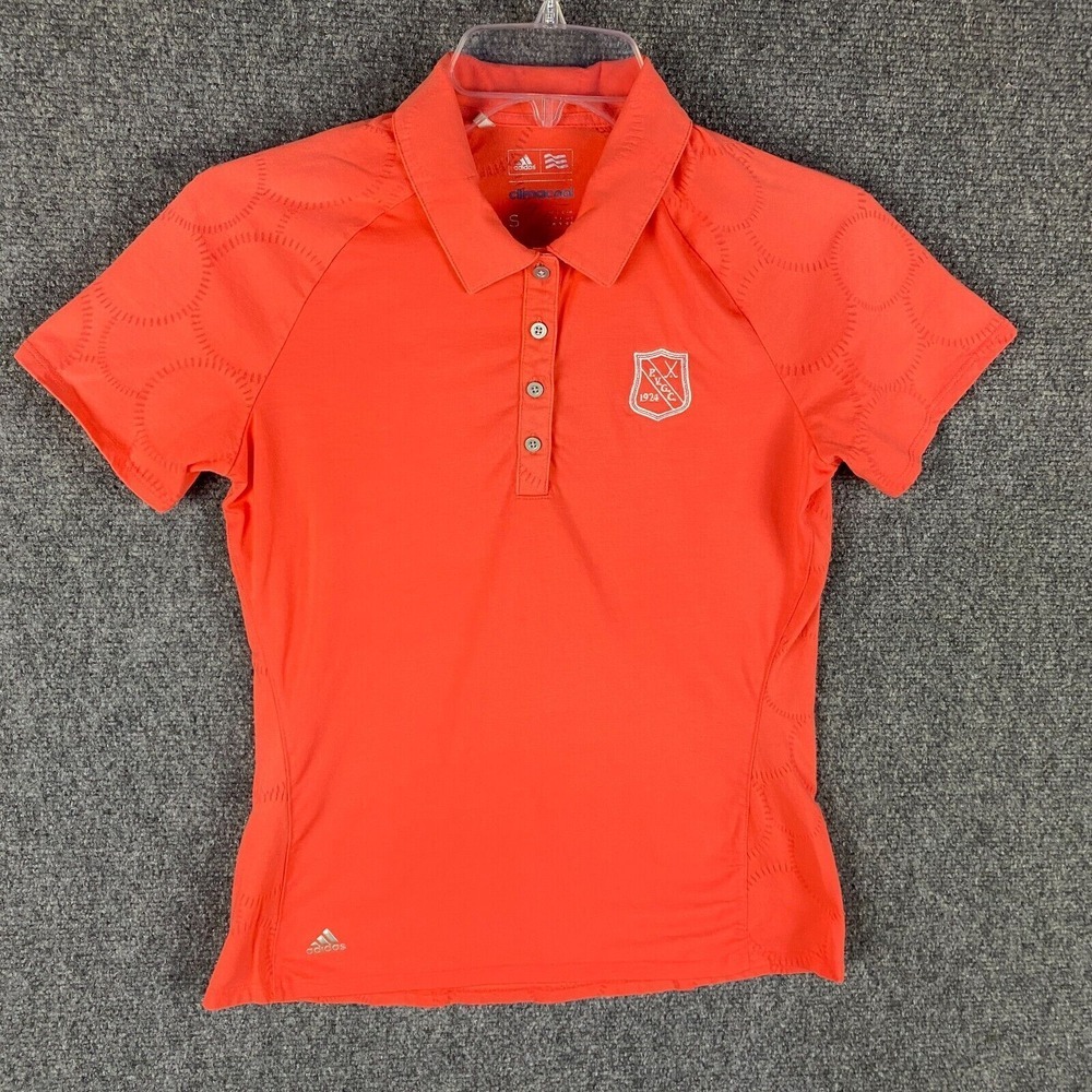 Adidas Golf Polo Women's Small Climacool PVGC 1924 Short Sleeve Cotton Blend S